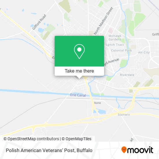 Polish American Veterans' Post map