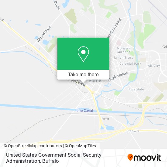 United States Government Social Security Administration map