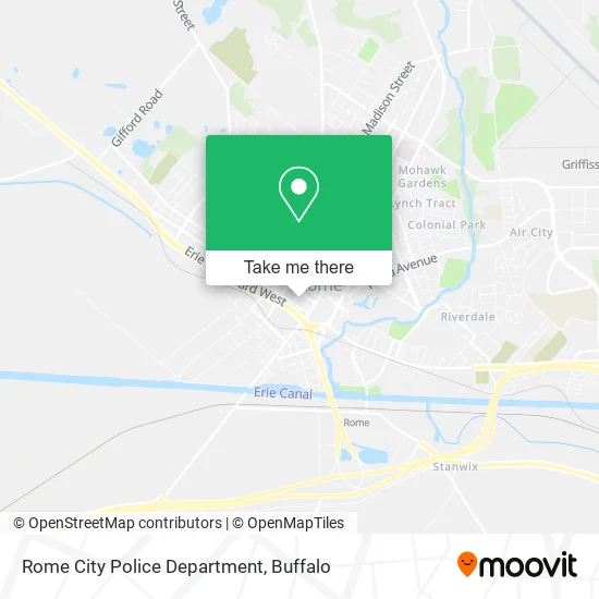 Rome City Police Department map