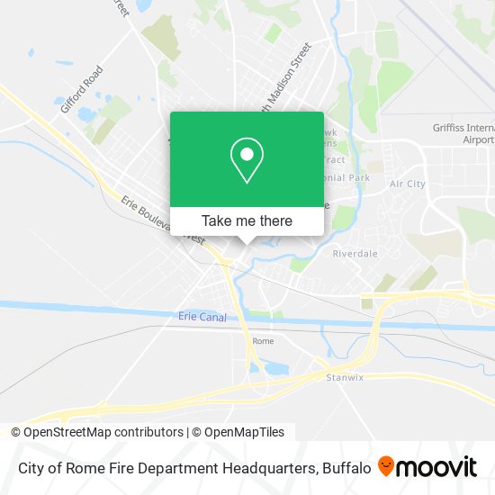 Mapa de City of Rome Fire Department Headquarters