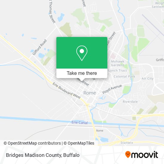Bridges Madison County map