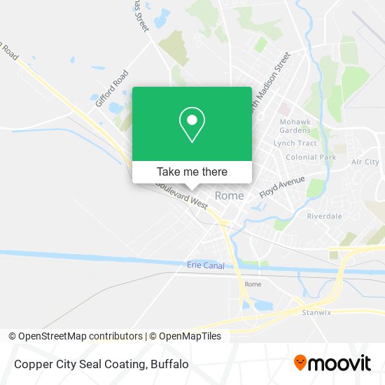 Copper City Seal Coating map
