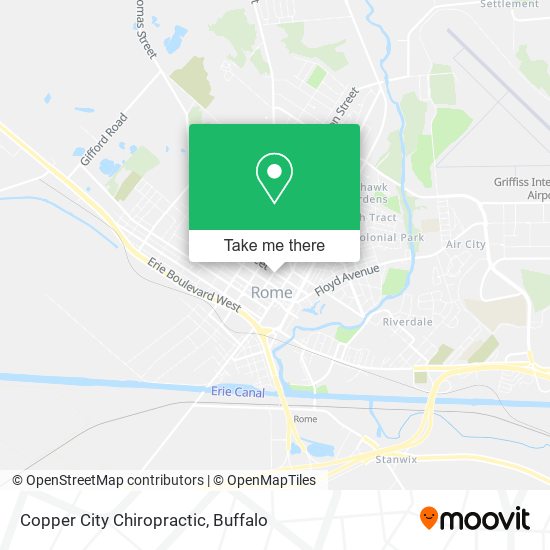 Copper City Chiropractic map