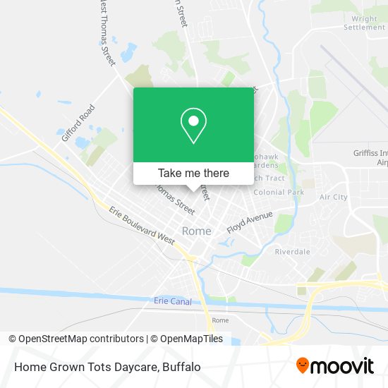 Mapa de Home Grown Tots Daycare
