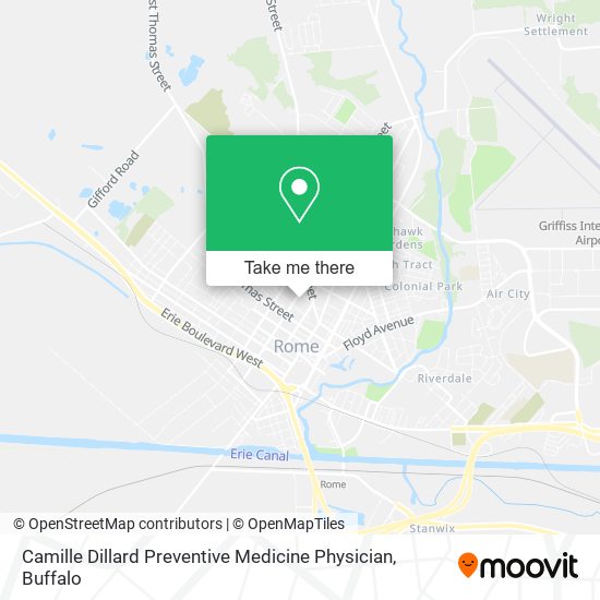 Camille Dillard Preventive Medicine Physician map