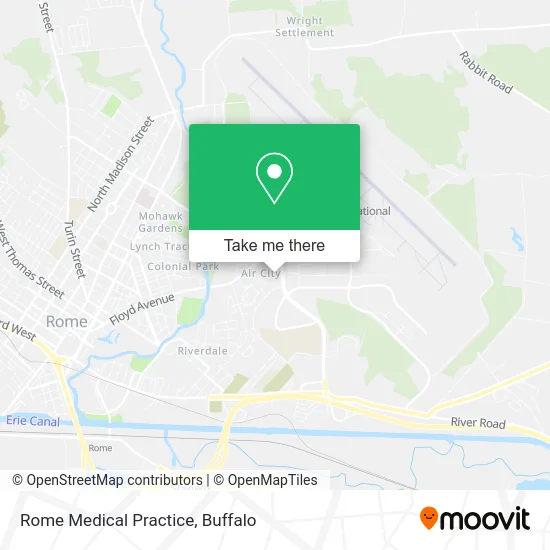 Rome Medical Practice map