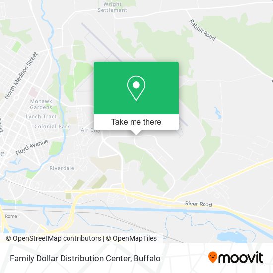 Family Dollar Distribution Center map