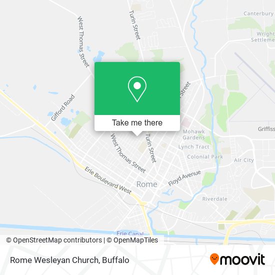 Rome Wesleyan Church map