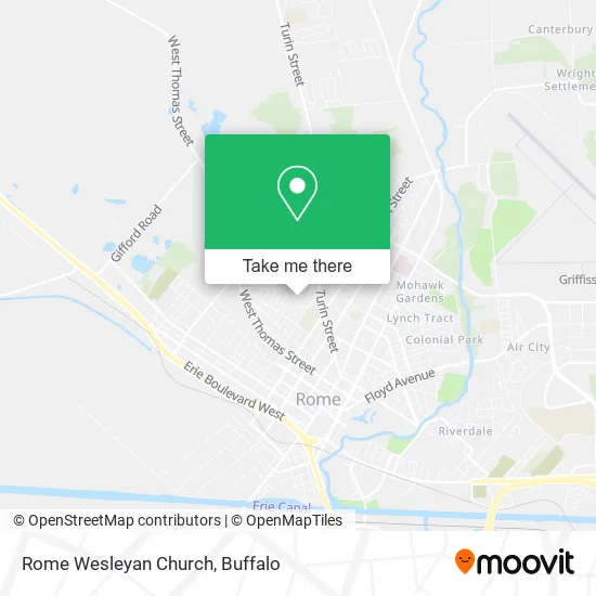Rome Wesleyan Church map