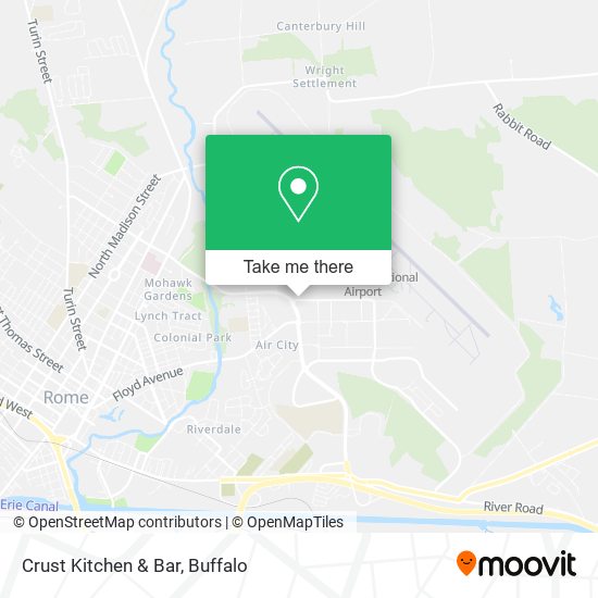 Mapa de Crust Kitchen & Bar