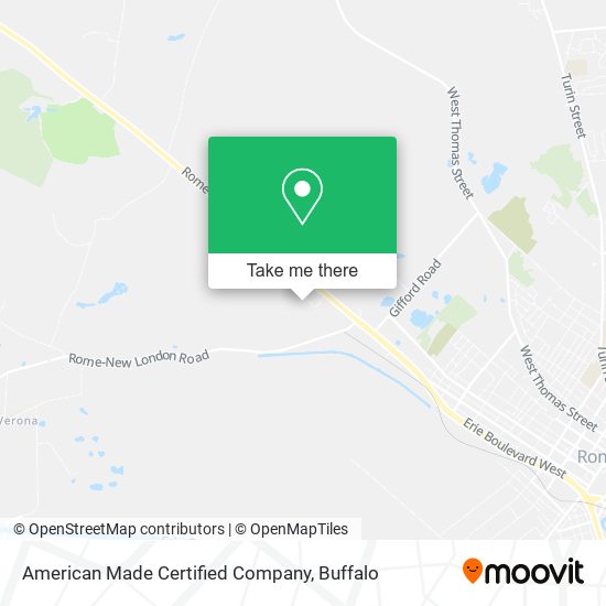 American Made Certified Company map