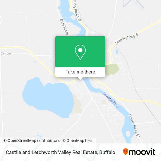 Castile and Letchworth Valley Real Estate map