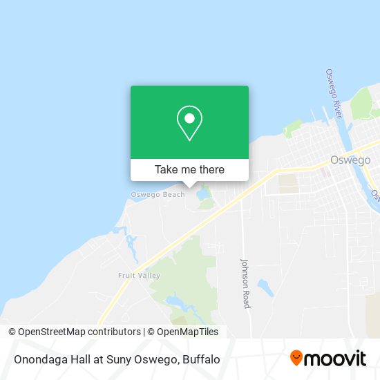 Onondaga Hall at Suny Oswego map