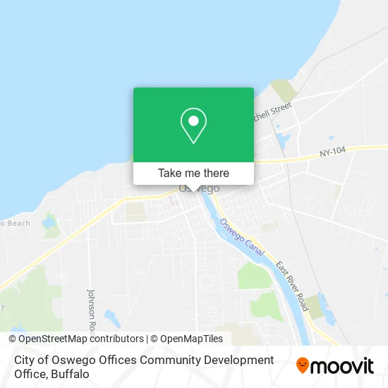City of Oswego Offices Community Development Office map