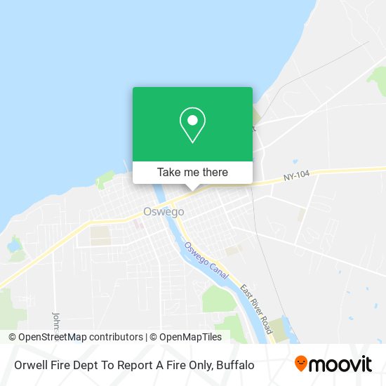 Orwell Fire Dept To Report A Fire Only map