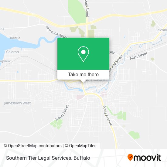 Southern Tier Legal Services map