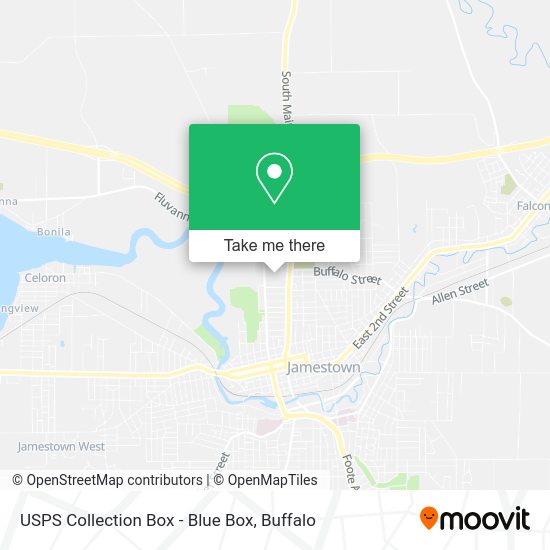 USPS Collection Box - Blue Box map