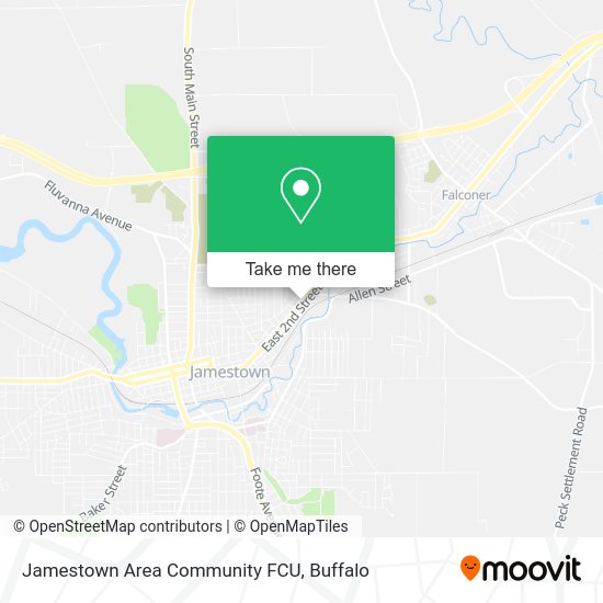 Mapa de Jamestown Area Community FCU