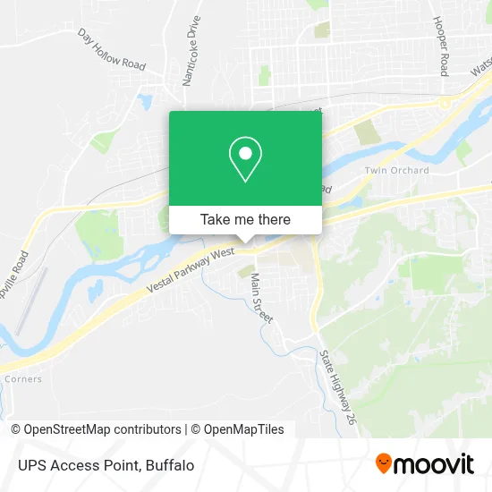 UPS Access Point map