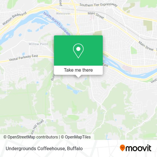 Undergrounds Coffeehouse map