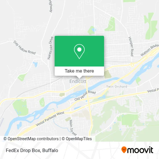 FedEx Drop Box map
