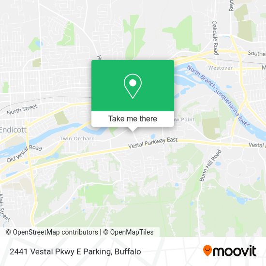 2441 Vestal Pkwy E Parking map