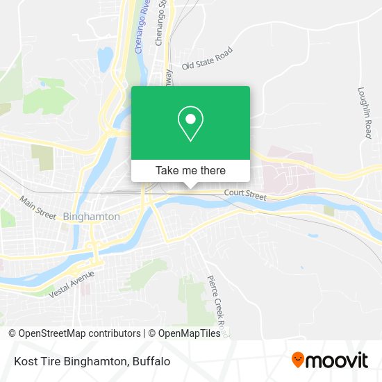 Kost Tire Binghamton map