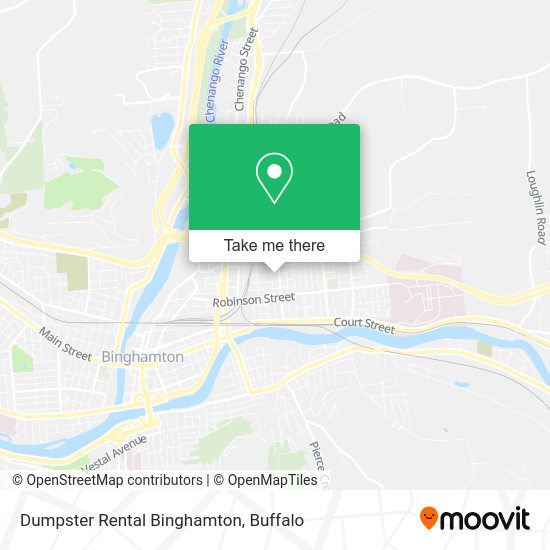 Dumpster Rental Binghamton map