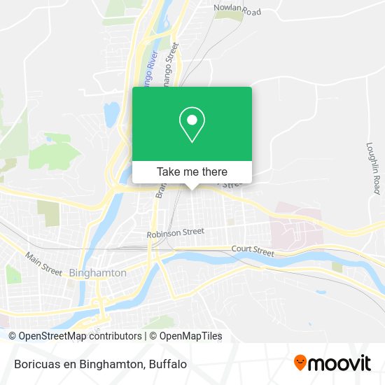 Mapa de Boricuas en Binghamton