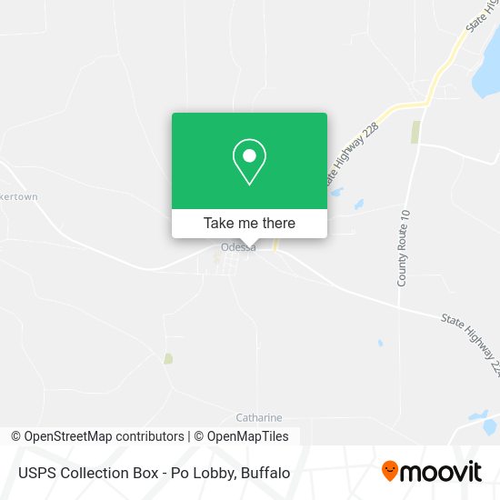 Mapa de USPS Collection Box - Po Lobby