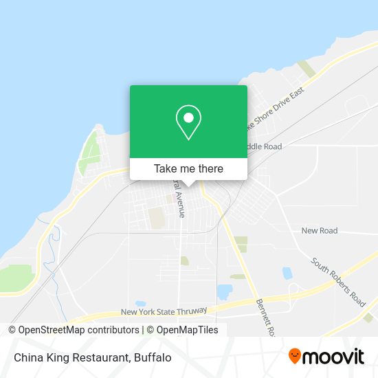 Mapa de China King Restaurant