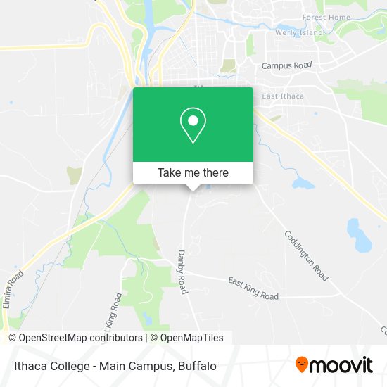 Ithaca College - Main Campus map