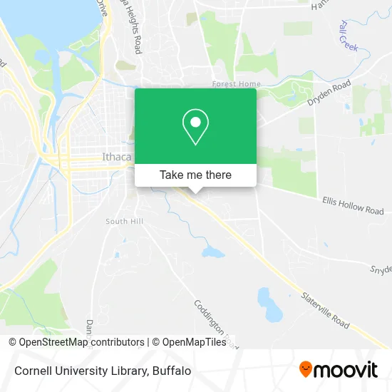 Cornell University Library map