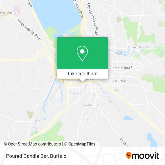 Mapa de Poured Candle Bar
