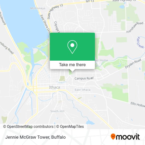 Mapa de Jennie McGraw Tower