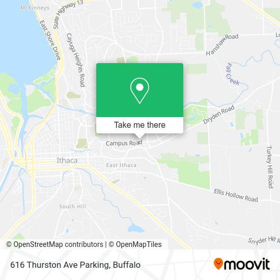 616 Thurston Ave Parking map