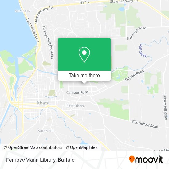 Mapa de Fernow/Mann Library