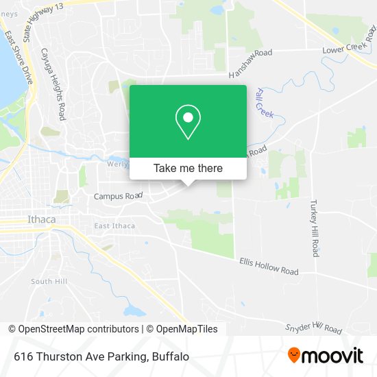 Mapa de 616 Thurston Ave Parking