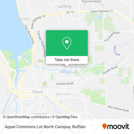 Mapa de Appel Commons Lot North Campus
