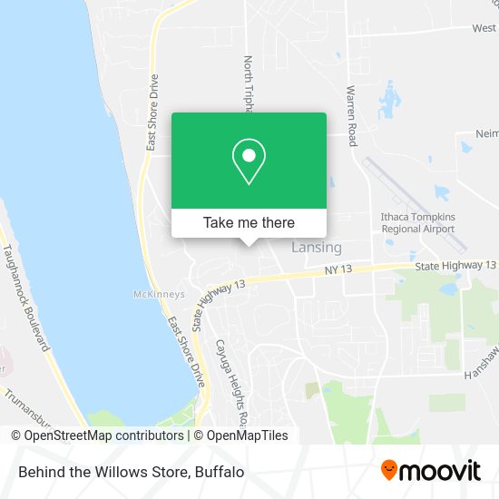 Behind the Willows Store map