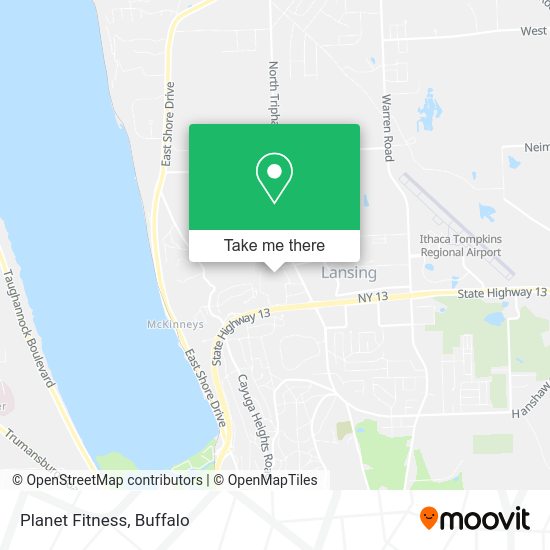 Mapa de Planet Fitness