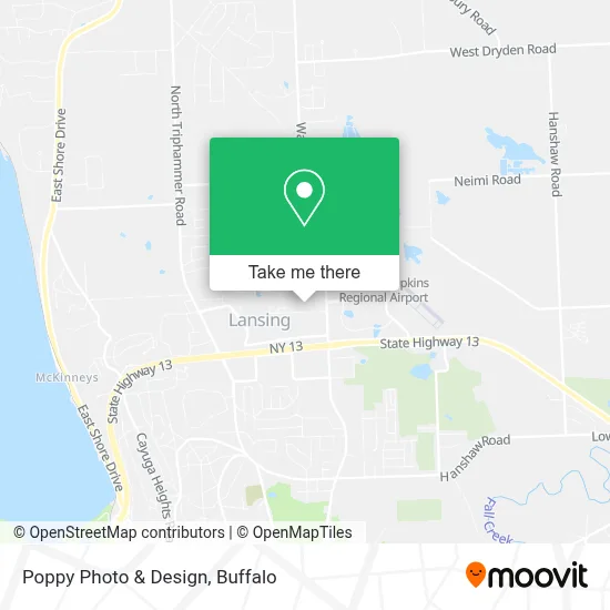 Poppy Photo & Design map