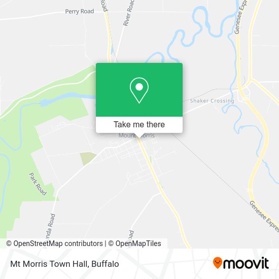 Mt Morris Town Hall map