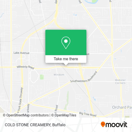Mapa de COLD STONE CREAMERY