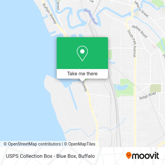 USPS Collection Box - Blue Box map