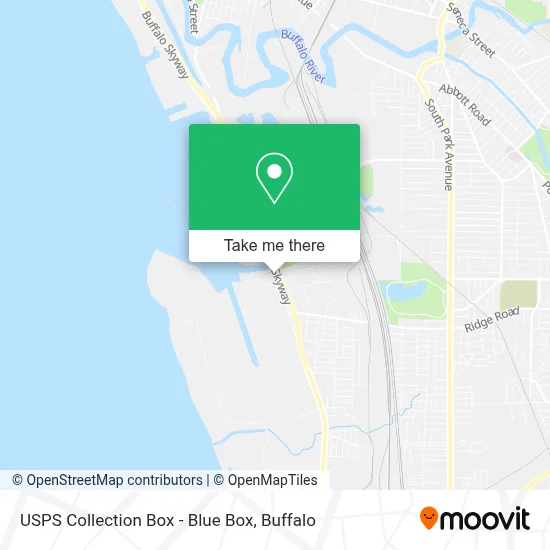 USPS Collection Box - Blue Box map