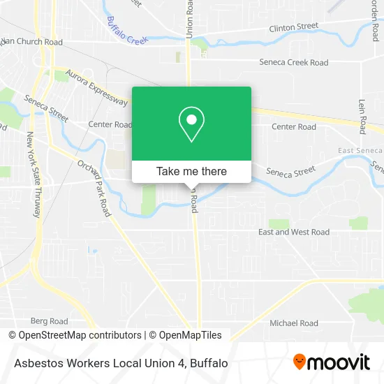 Mapa de Asbestos Workers Local Union 4