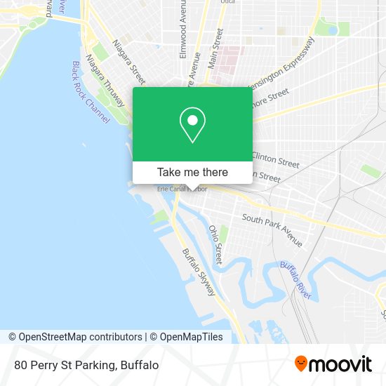 80 Perry St Parking map