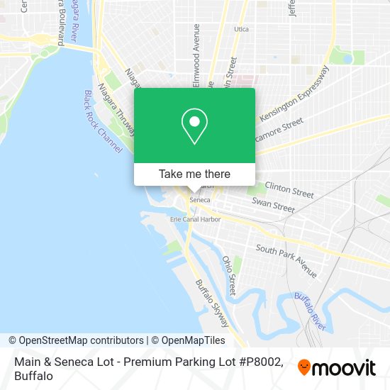 Mapa de Main & Seneca Lot - Premium Parking Lot #P8002