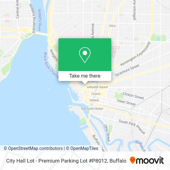 Mapa de City Hall Lot - Premium Parking Lot #P8012
